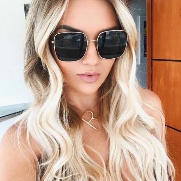 NEW Fashion Square Oversized Sunglasses - Picture 2 of 4